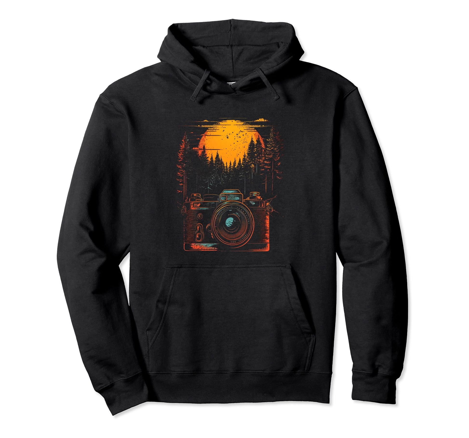 Photography Camera Forest Nature Hoodie - Custom Art Print for Adults - T-Shirt, Sweatshirt, Hoodie