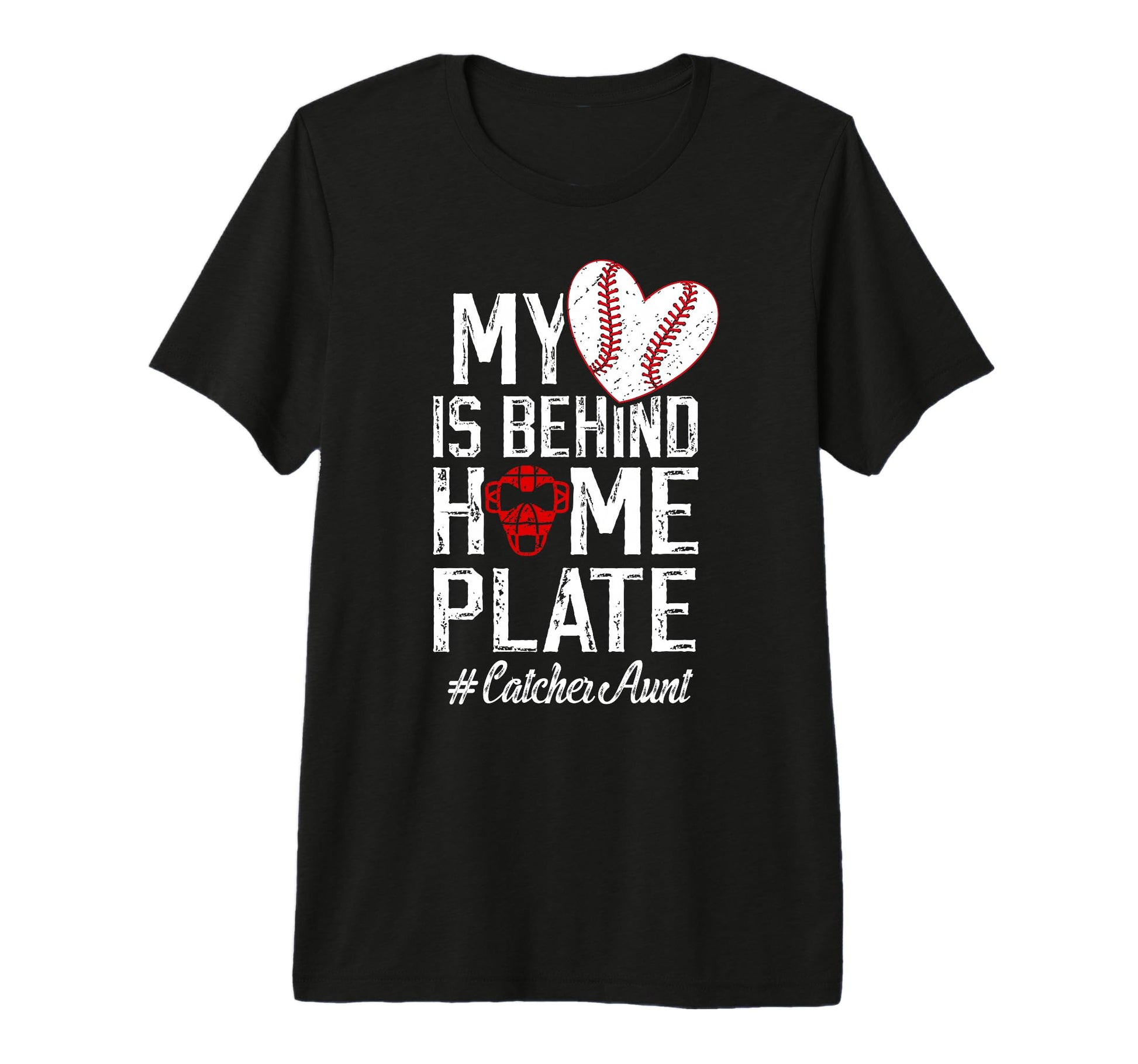 Proud Baseball Catcher Aunt Baseball T-Shirt - Novelty Apparel Unisex - T-Shirt, Sweatshirt, Hoodie
