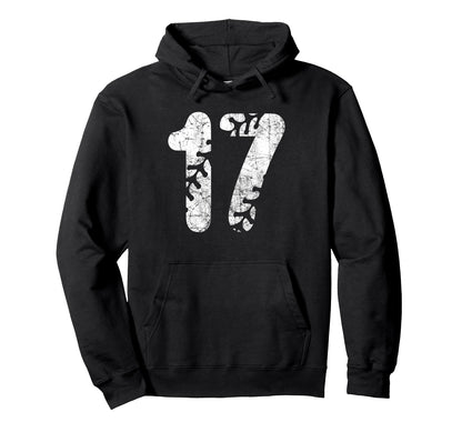 Baseball Softball Mom 17 Number 17 Hoodie - Graphic Print Unisex - T-Shirt, Sweatshirt, Hoodie