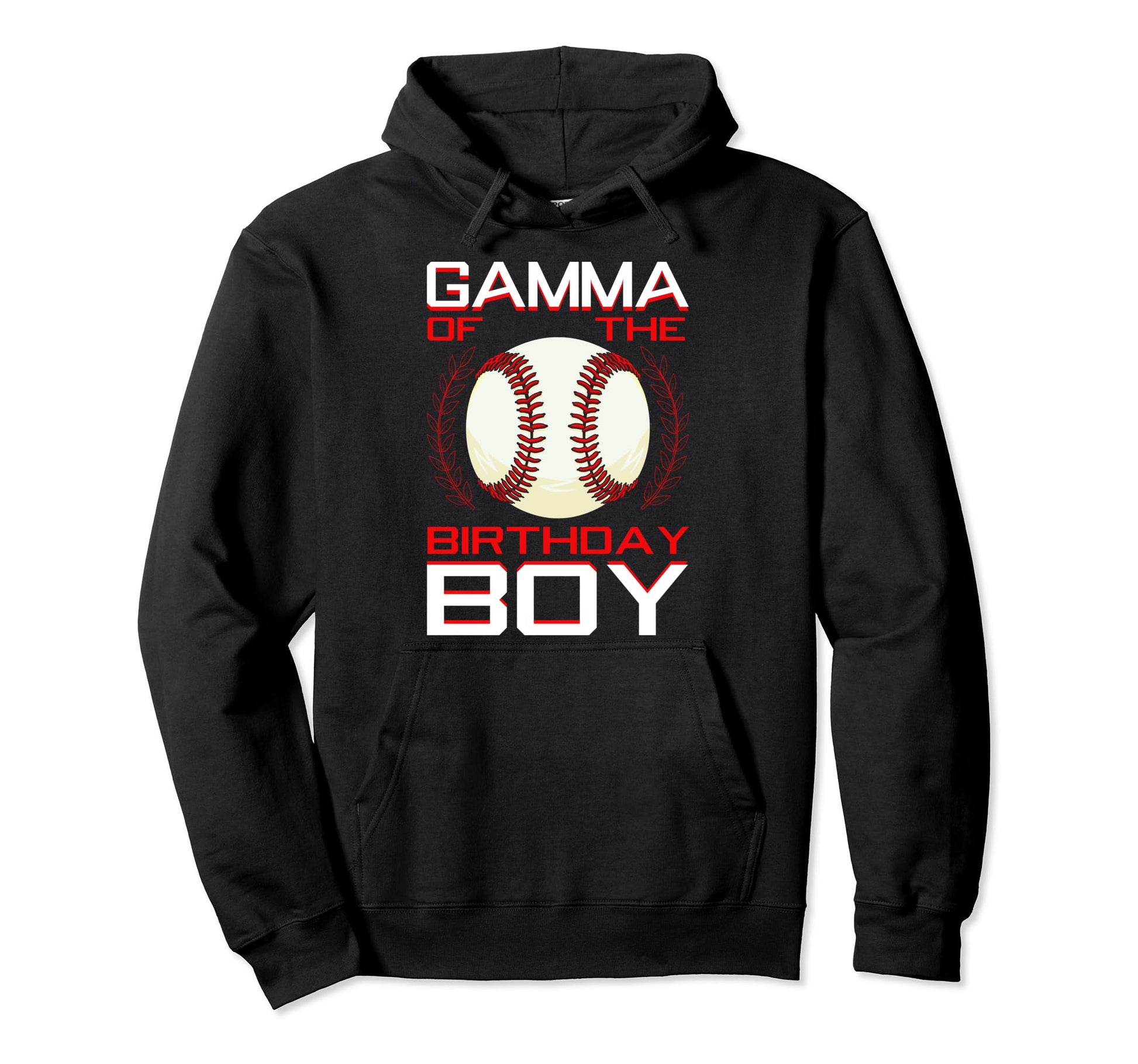 Gamma Birthday Baseball Theme Bday Party Hoodie - Trendy Graphic Unisex - T-Shirt, Sweatshirt, Hoodie