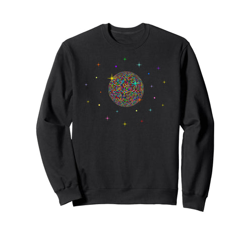 Disco Ball Colorful 70S 80S Rainbow Sweatshirt - Trendy Graphic for Adults - T-Shirt, Sweatshirt, Hoodie