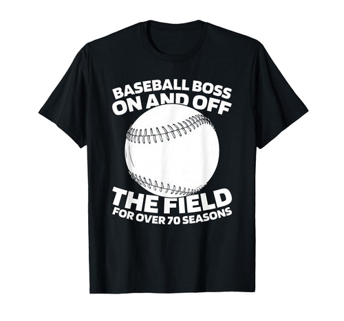 70Th Birthday Baseballer Sport Team T-Shirt - Trendy Graphic for Adults - T-Shirt, Sweatshirt, Hoodie