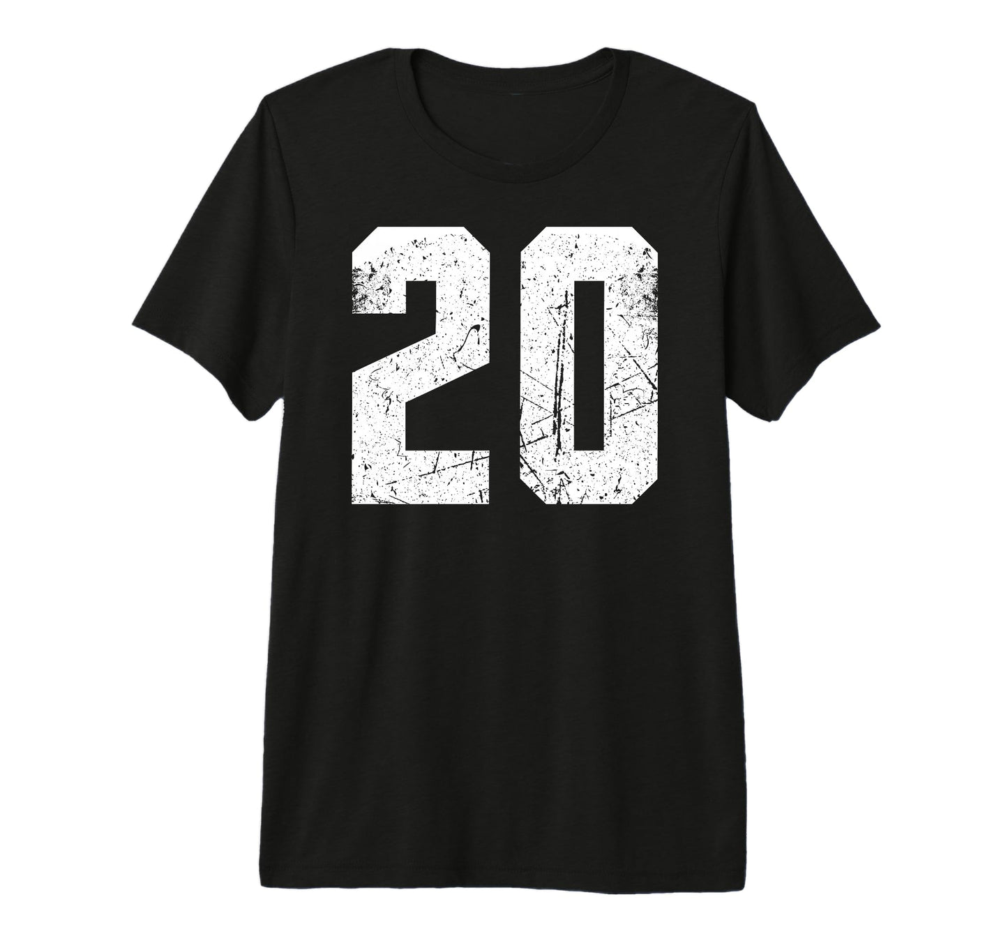 Sport Team Number 20 Tri Blend T-Shirt - Casual Everyday Wear Men Women - T-Shirt, Sweatshirt, Hoodie