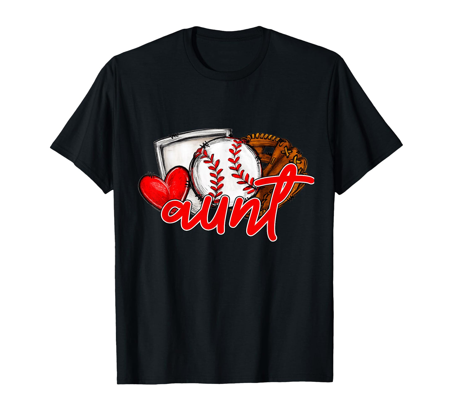 Baseball Aunt Family Matching Players T-Shirt - Graphic Print Men Women - T-Shirt, Sweatshirt, Hoodie