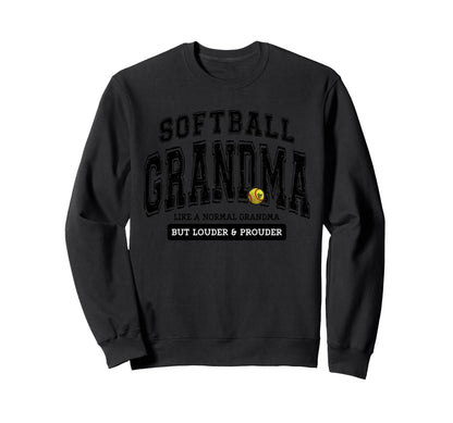 Softball Grandma Matching Loud Proud Sweatshirt - Streetwear Style Unisex - T-Shirt, Sweatshirt, Hoodie