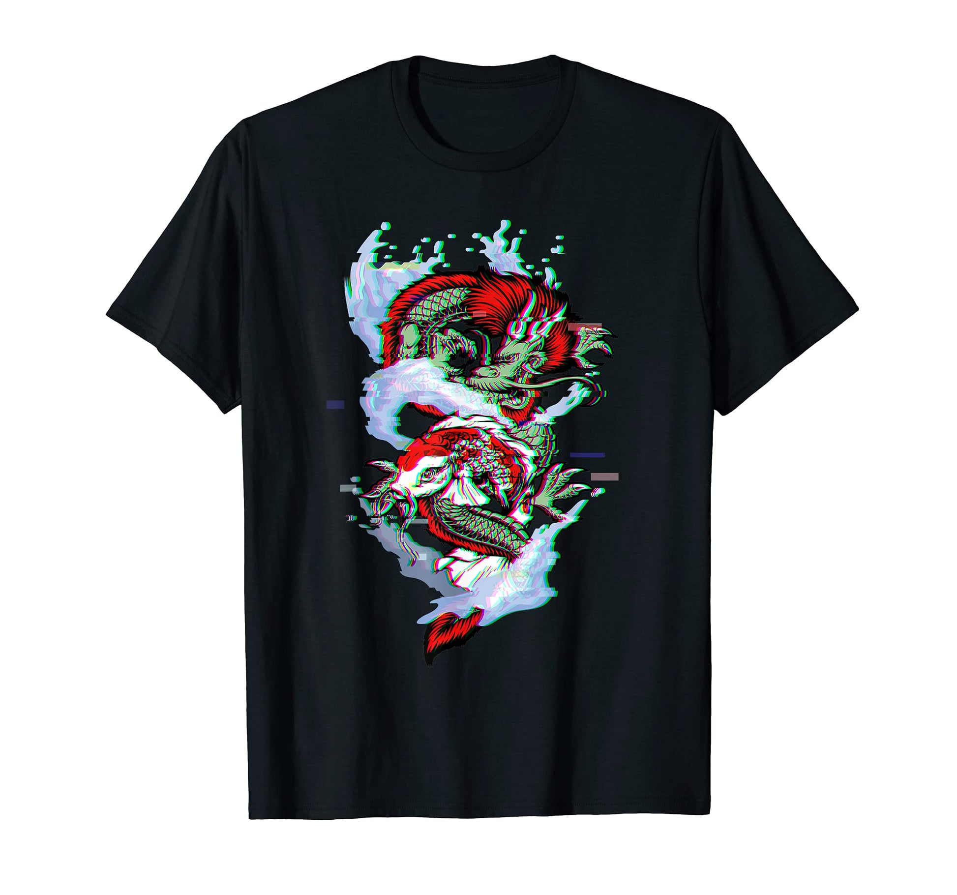Japanese Koi Fish Carp Asian Dragon T-Shirt - Custom Art Print for Adults - T-Shirt, Sweatshirt, Hoodie