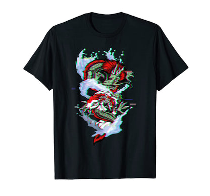 Japanese Koi Fish Carp Asian Dragon T-Shirt - Custom Art Print for Adults - T-Shirt, Sweatshirt, Hoodie