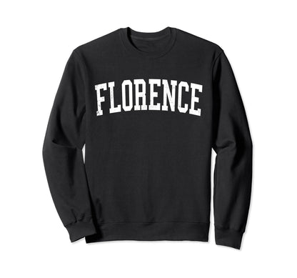 Florence Ky Distressed White Varsity Sweatshirt - Unique Graphic for Adults - T-Shirt, Sweatshirt, Hoodie