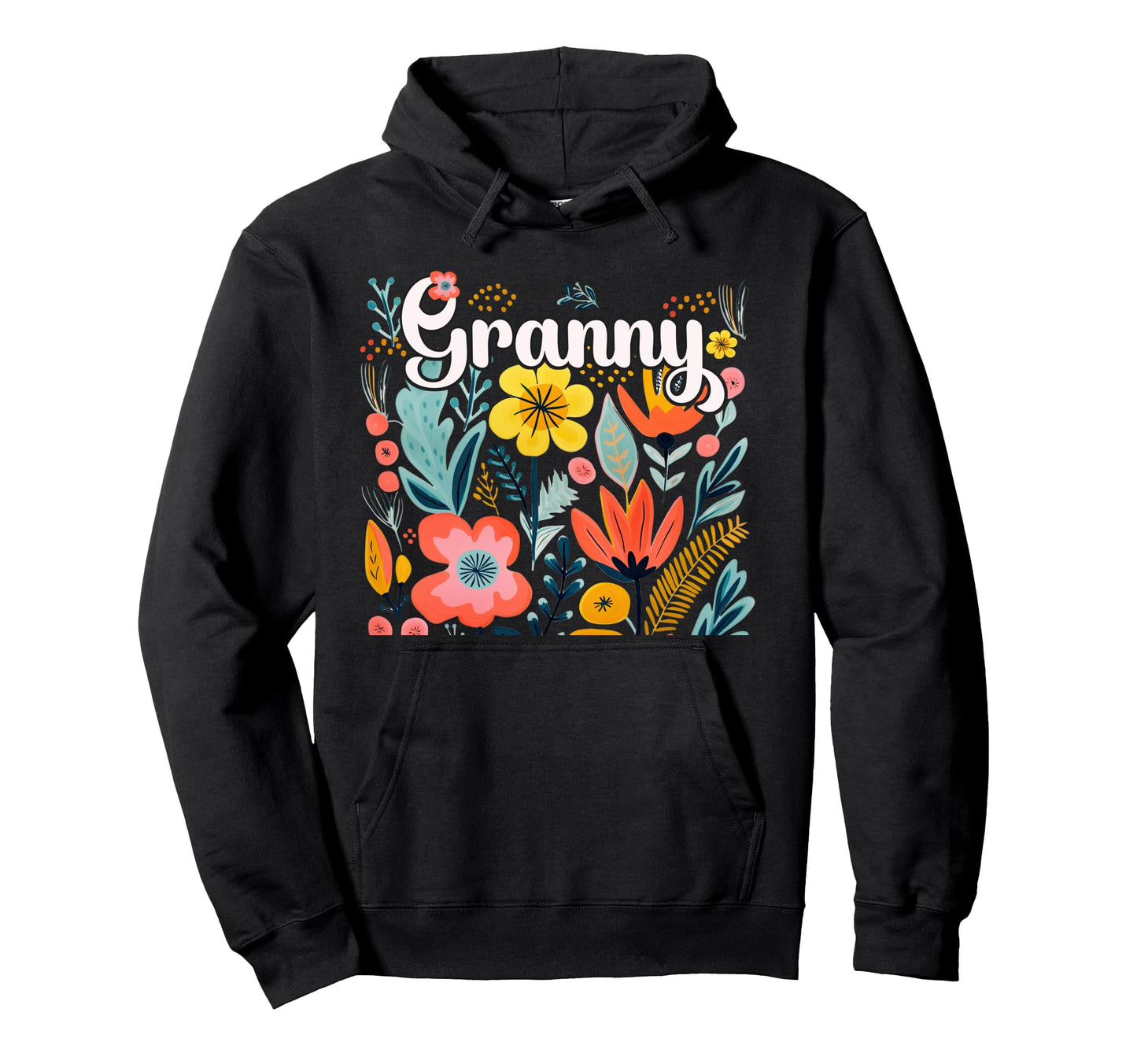 Granny Grandma From Grandkids Floral Hoodie - Streetwear Style for Adults - T-Shirt, Sweatshirt, Hoodie