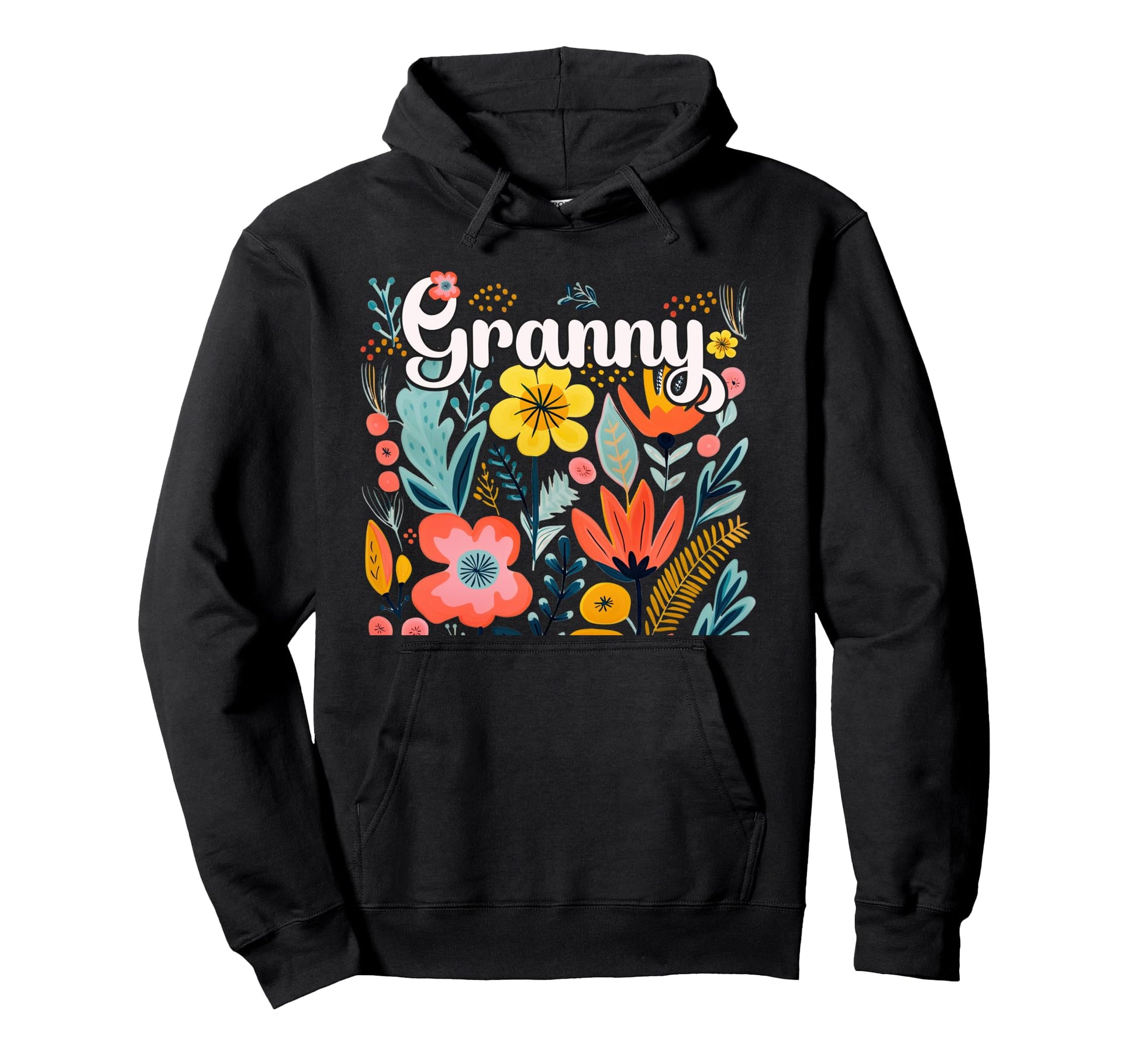 Granny Grandma From Grandkids Floral Hoodie - Streetwear Style for Adults - T-Shirt, Sweatshirt, Hoodie