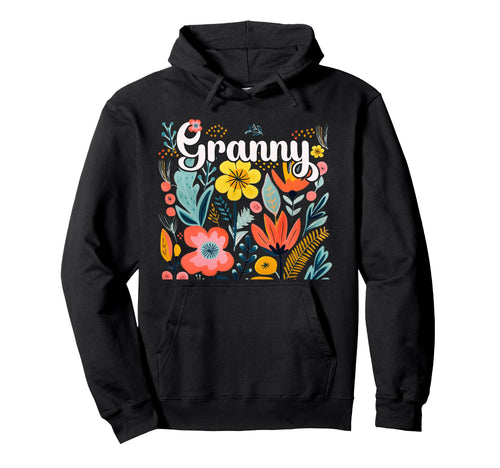 Granny Grandma From Grandkids Floral Hoodie - Streetwear Style for Adults - T-Shirt, Sweatshirt, Hoodie