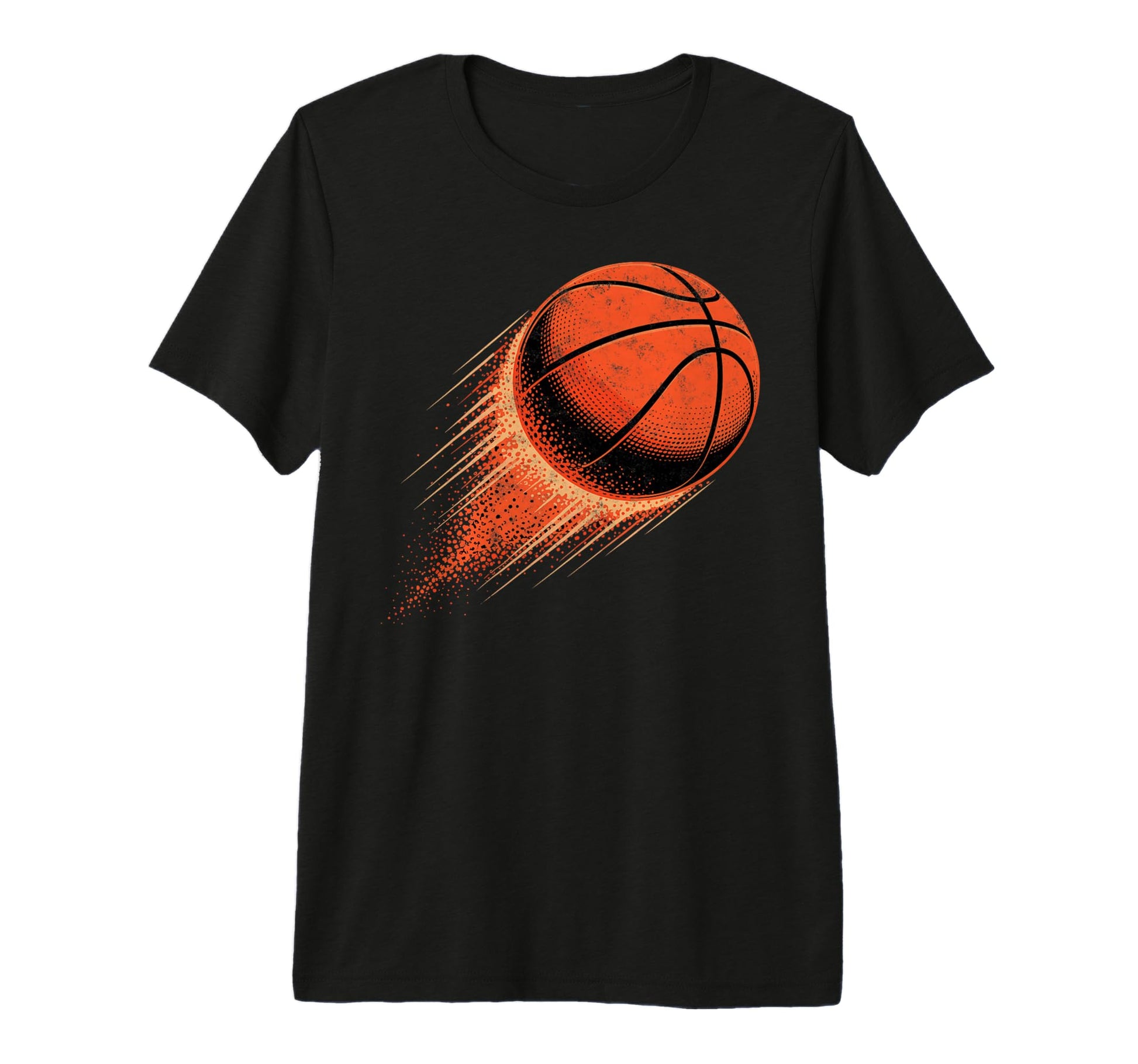 Basketball Ball Fire Basketball Player Fan T-Shirt - Graphic Print Unisex - T-Shirt, Sweatshirt, Hoodie