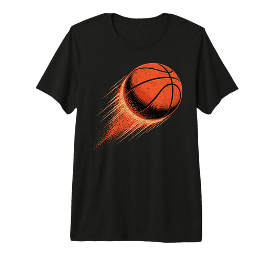 Basketball Ball Fire Basketball Player Fan T-Shirt - Graphic Print Unisex - T-Shirt, Sweatshirt, Hoodie