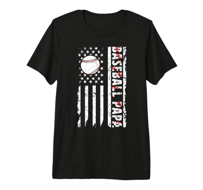 Mens Baseball Papa Baseball Player T-Shirt - Aesthetic Graphic Men Women - T-Shirt, Sweatshirt, Hoodie