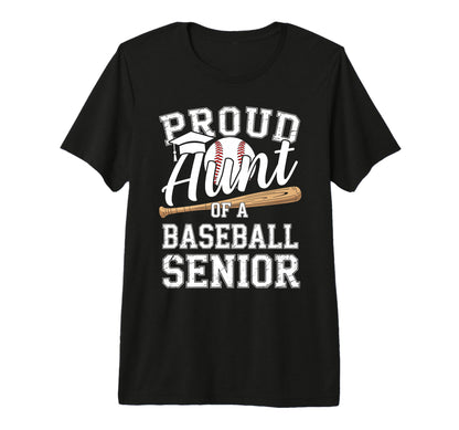 Proud Aunt 2026 Senior Baseball T-Shirt - Custom Art Print Unisex - T-Shirt, Sweatshirt, Hoodie