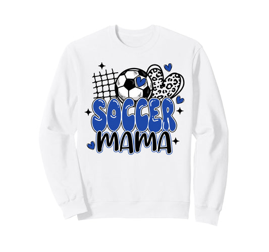 Soccer Mama Leopard Funny Soccer Mama Sweatshirt - Graphic Print Men Women - T-Shirt, Sweatshirt, Hoodie
