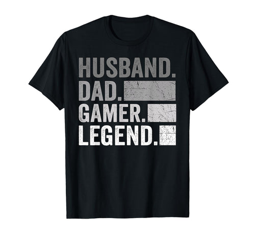 Husband Dad Gamer Legend Fathers T-Shirt - Fun Novelty Design for Adults - T-Shirt, Sweatshirt, Hoodie