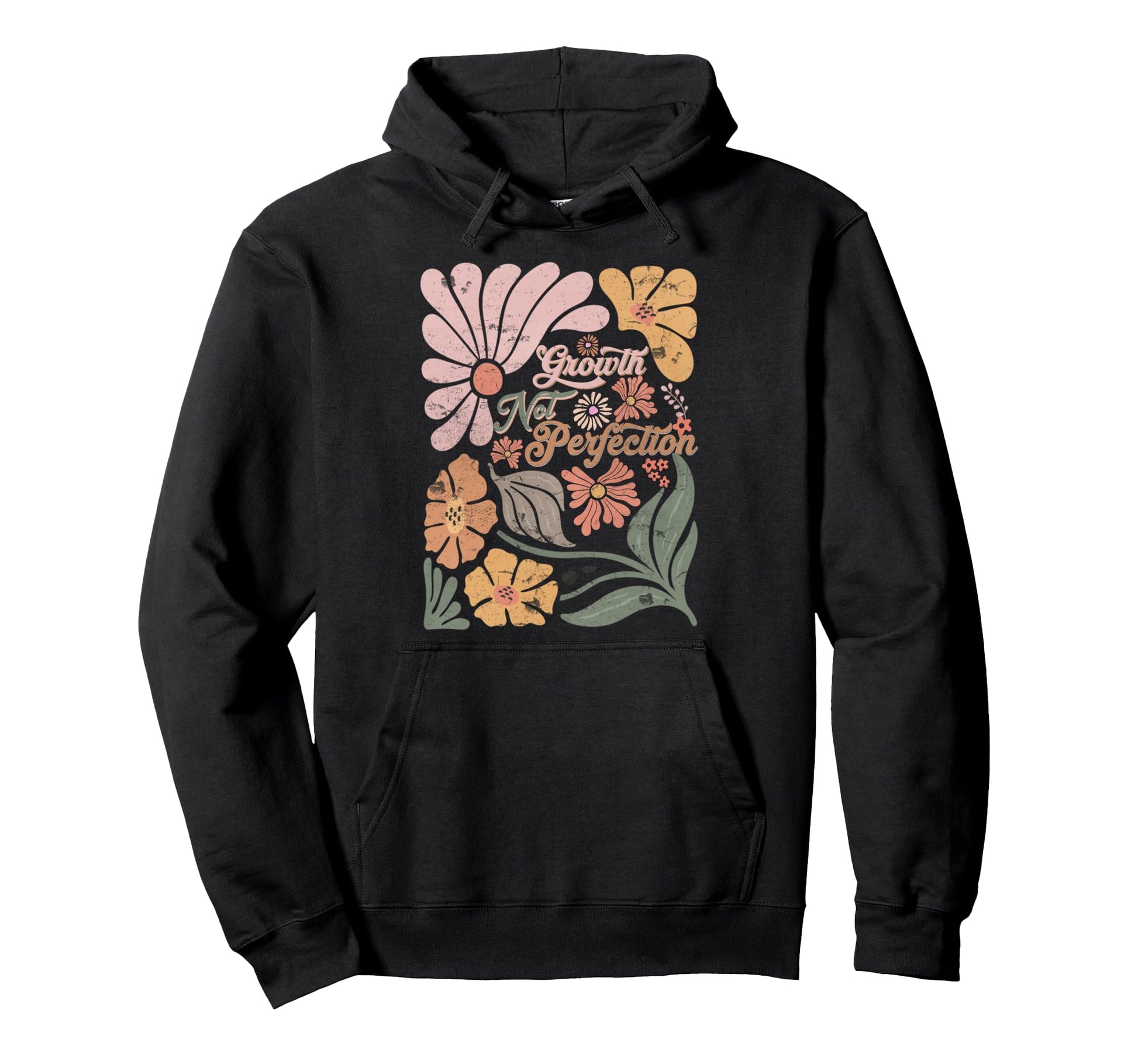Boho Teacher Growth Not Perfection Hoodie - Streetwear Style Men Women - T-Shirt, Sweatshirt, Hoodie