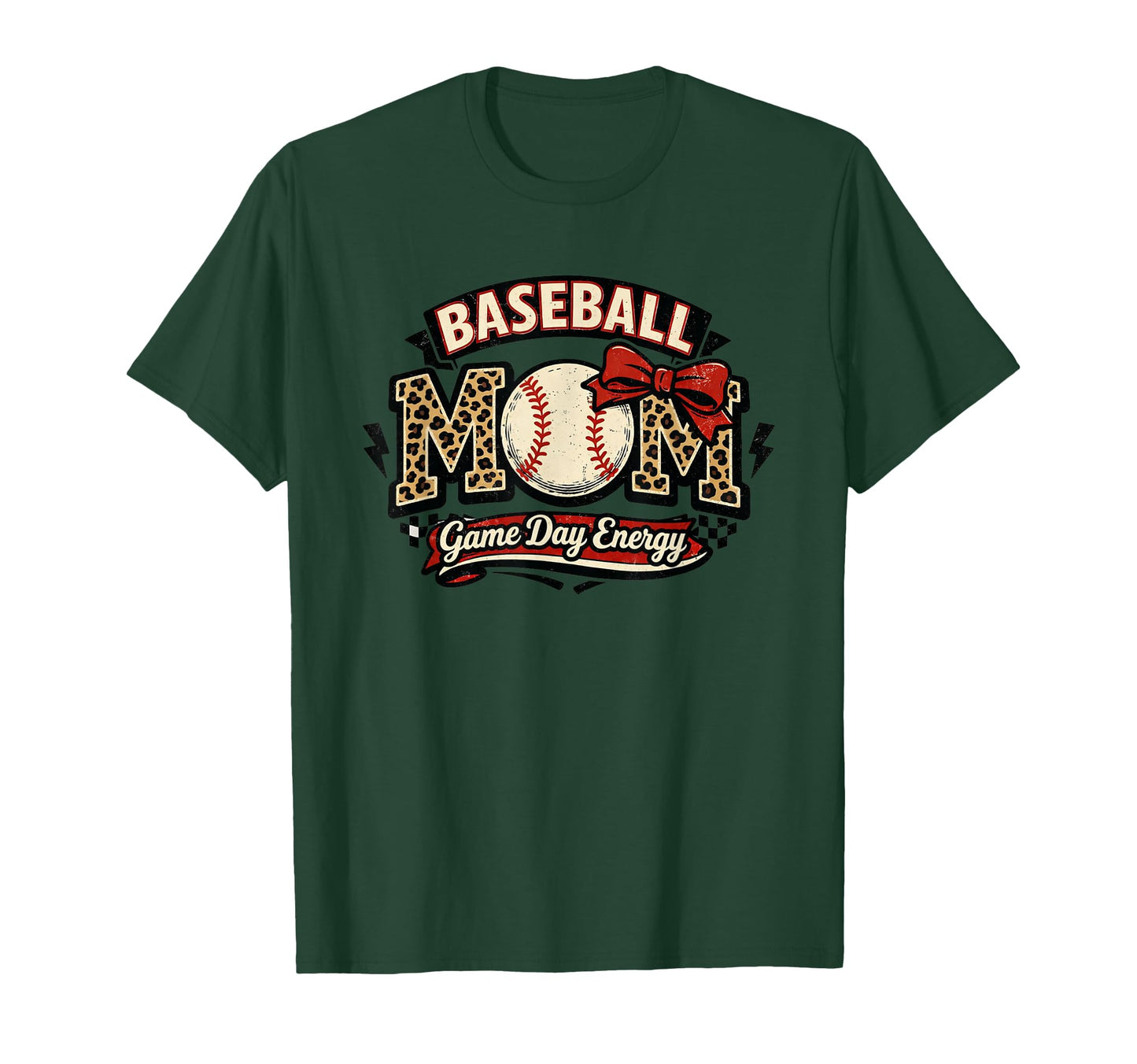 Baseball Mom Game Day Energy T-Shirt - Aesthetic Graphic for Adults - T-Shirt, Sweatshirt, Hoodie
