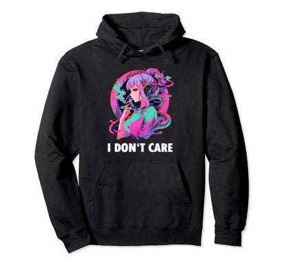 Aesthetic Vaporwave Sad Face Japanese Hoodie - Trendy Graphic Men Women - T-Shirt, Sweatshirt, Hoodie