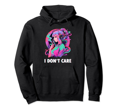 Aesthetic Vaporwave Sad Face Japanese Hoodie - Trendy Graphic Men Women - T-Shirt, Sweatshirt, Hoodie