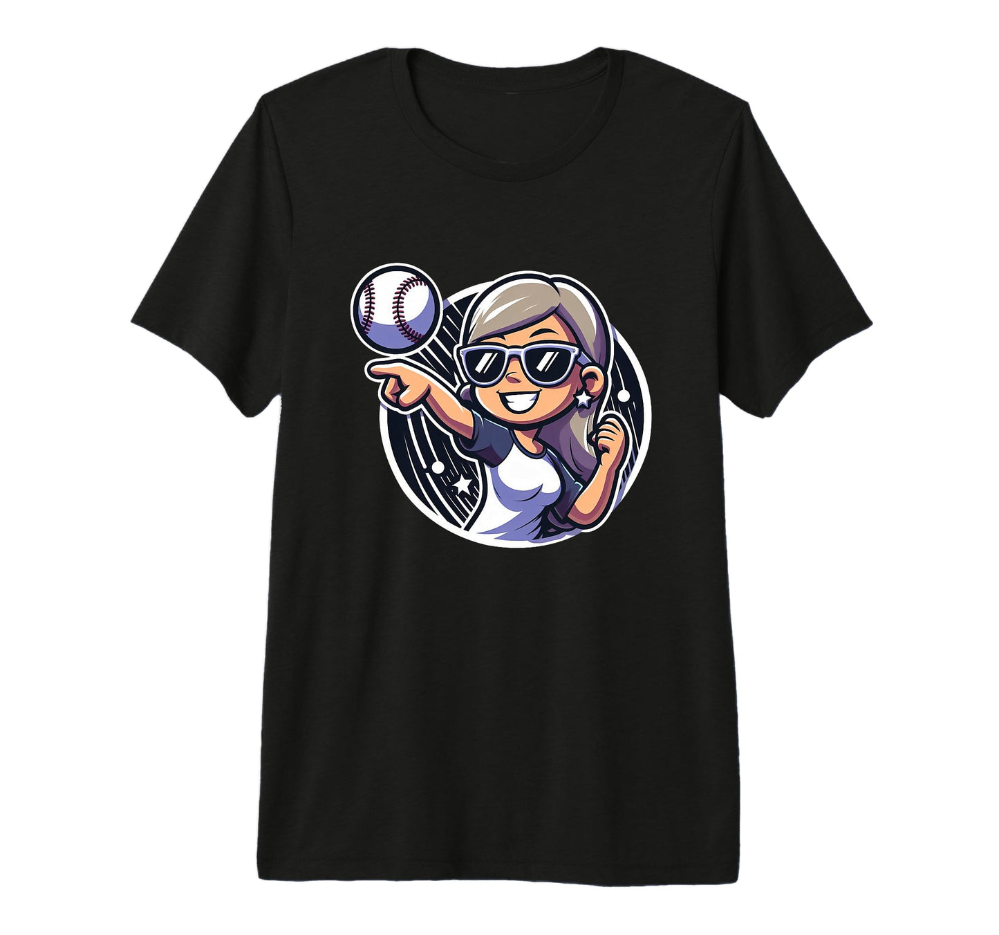 Baseball Player Sister Mother Fan T-Shirt - Fun Novelty Design Men Women - T-Shirt, Sweatshirt, Hoodie