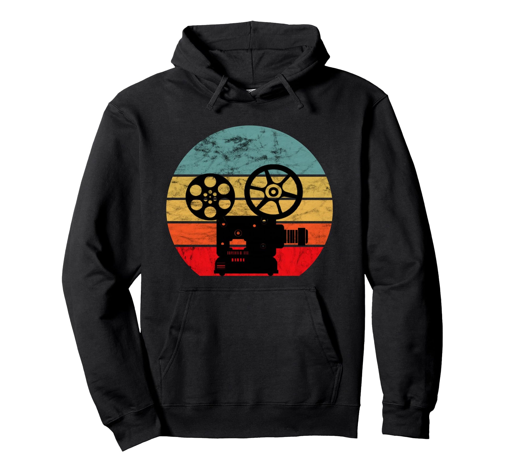 Filmmaker Camera Film Producer Sunset Hoodie - Trendy Graphic for Adults - T-Shirt, Sweatshirt, Hoodie