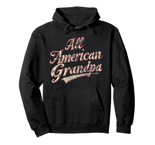 Grandpa 4Th July American Flag Hoodie - Graphic Print for Adults - T-Shirt, Sweatshirt, Hoodie