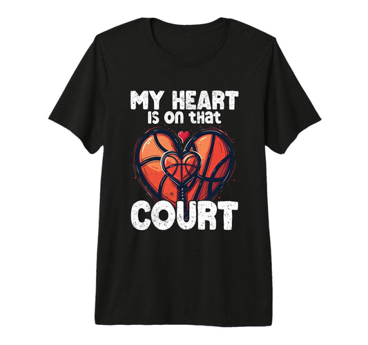 Game Day Basketball Mom Tri Blend T-Shirt - Minimalist Print Men Women - T-Shirt, Sweatshirt, Hoodie