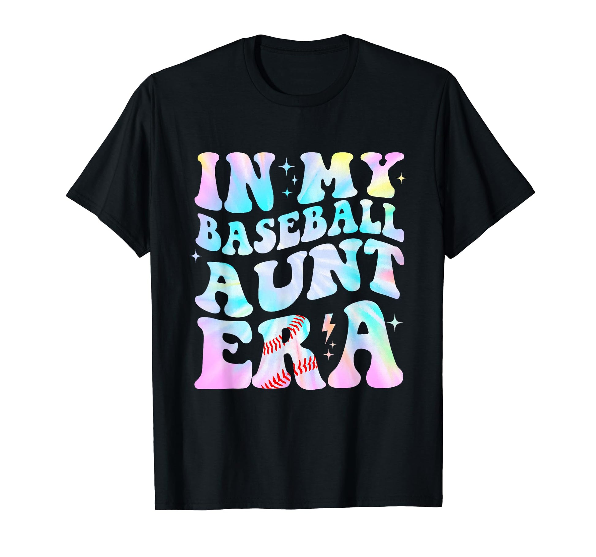 My Baseball Aunt Era Groovy Baseball T-Shirt - Novelty Apparel Men Women - T-Shirt, Sweatshirt, Hoodie