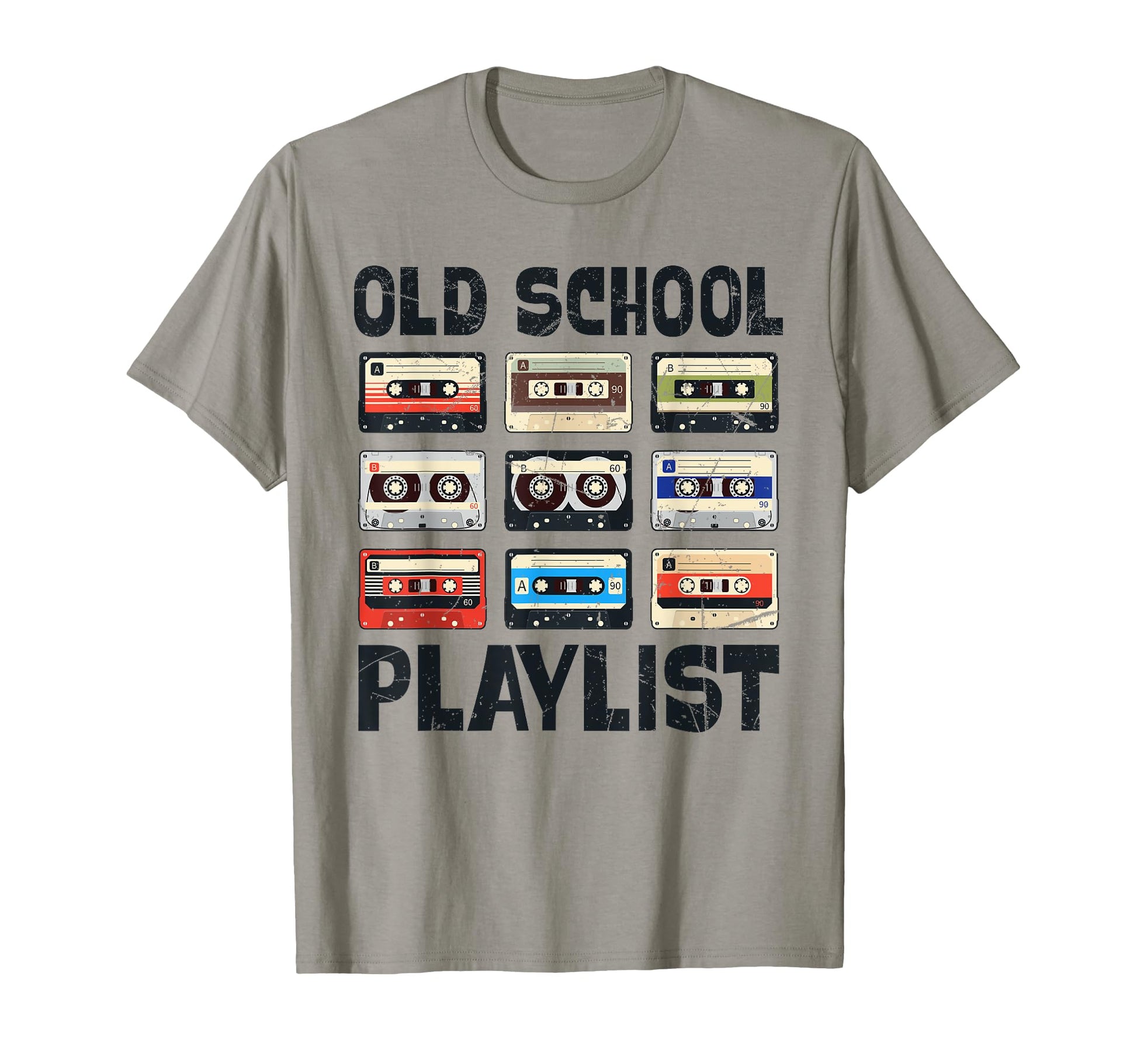 Old School Playlist Funny T-Shirt - Custom Art Print for Adults - T-Shirt, Sweatshirt, Hoodie