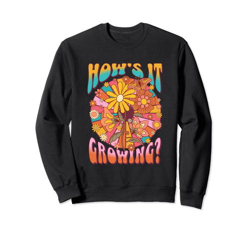 Funny Plant Grower 60S Floral Sweatshirt - Custom Art Print for Adults - T-Shirt, Sweatshirt, Hoodie