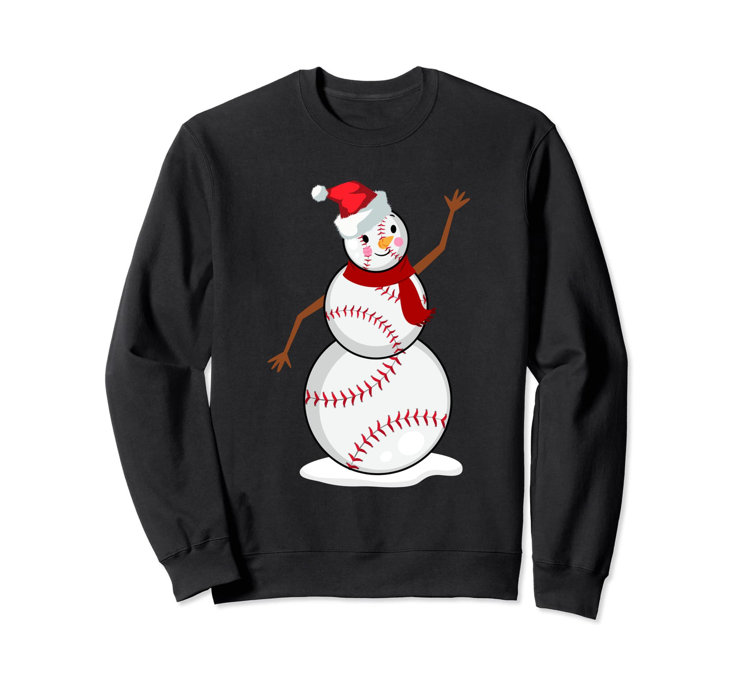 Winter Santa Family Baseball Sweatshirt - Novelty Apparel for Adults - T-Shirt, Sweatshirt, Hoodie