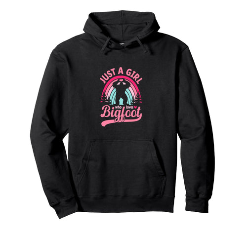 Just Who Loves Bigfoot 80S Bigfoot Hoodie - Unique Graphic Unisex - T-Shirt, Sweatshirt, Hoodie