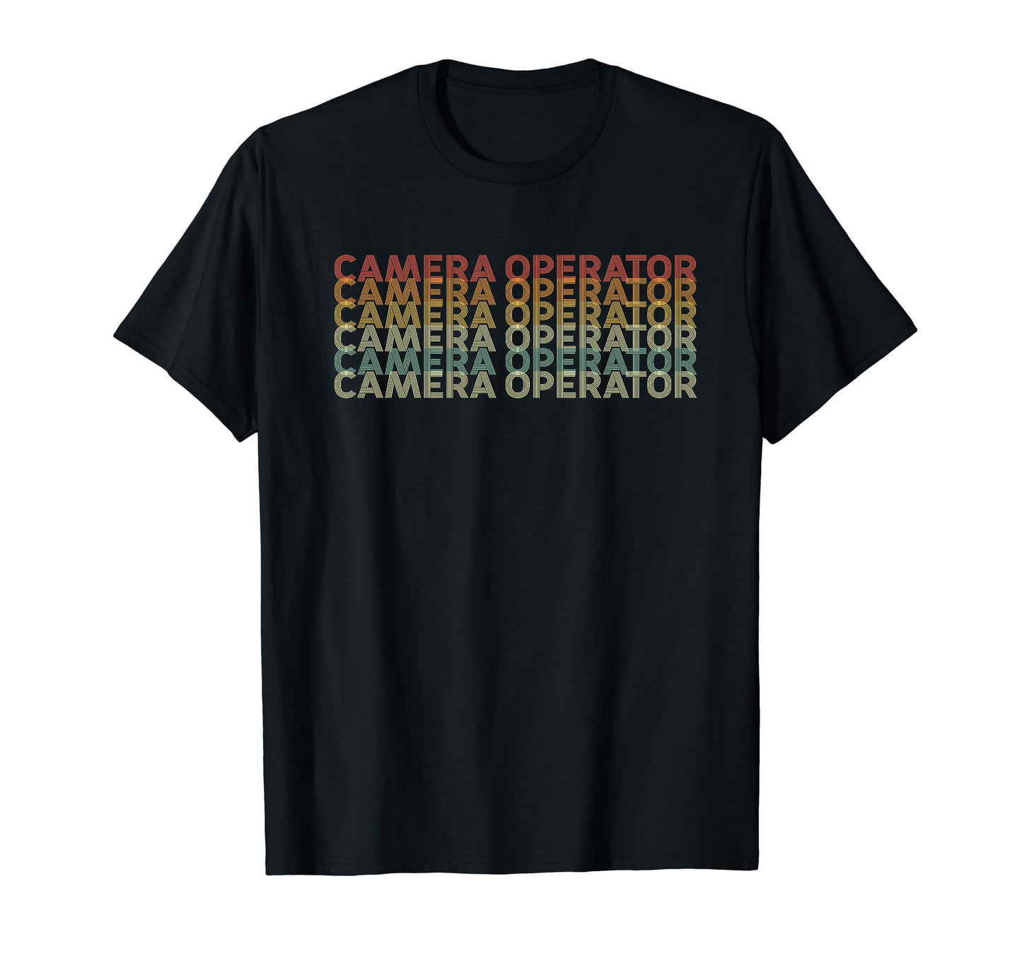 70S Camera Operator Job Title T-Shirt - Novelty Apparel for Adults - T-Shirt, Sweatshirt, Hoodie