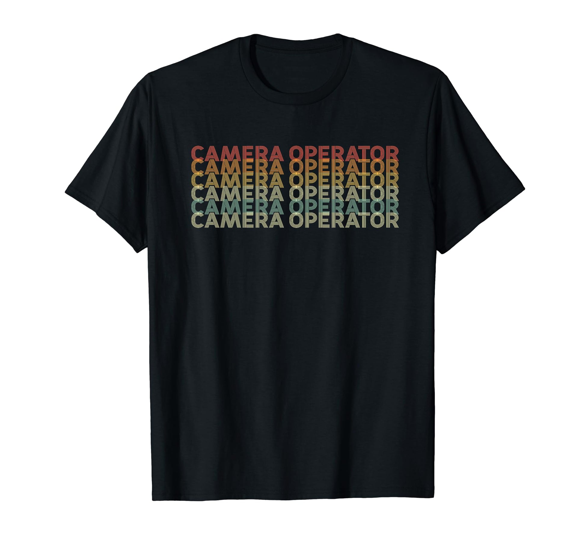70S Camera Operator Job Title T-Shirt - Novelty Apparel for Adults - T-Shirt, Sweatshirt, Hoodie
