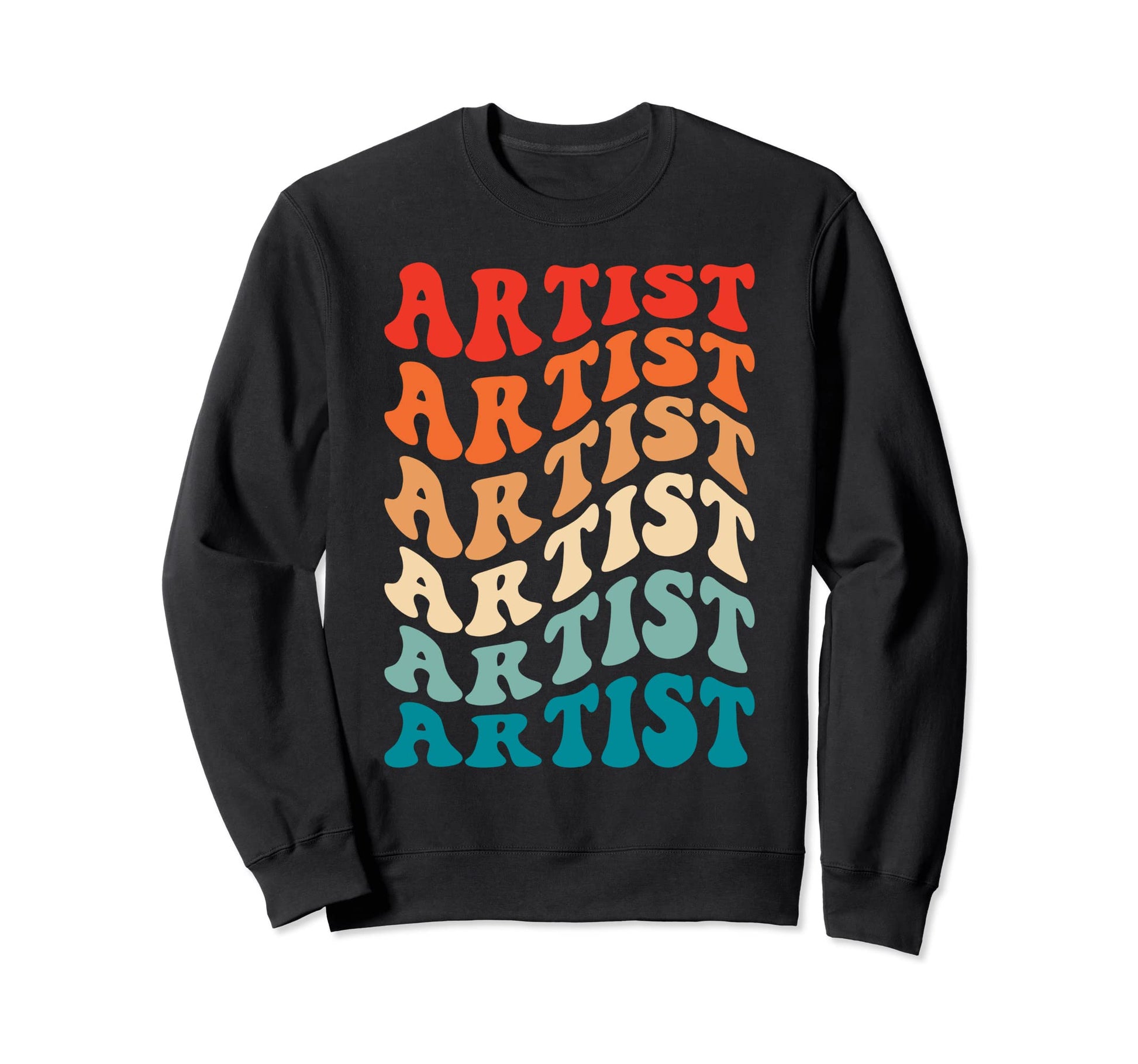 Groovy Artist 70S Funny Boho Sweatshirt - Aesthetic Graphic for Adults - T-Shirt, Sweatshirt, Hoodie