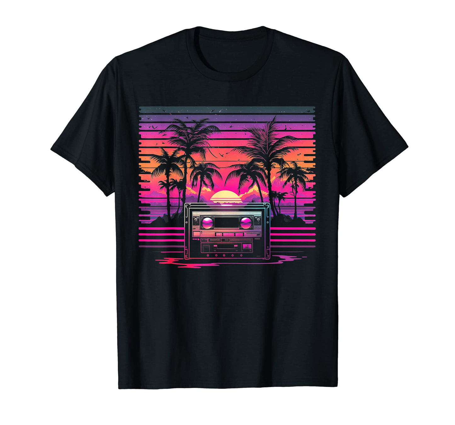 Cassette Tape Music Vaporwave T-Shirt - Casual Everyday Wear for Adults - T-Shirt, Sweatshirt, Hoodie