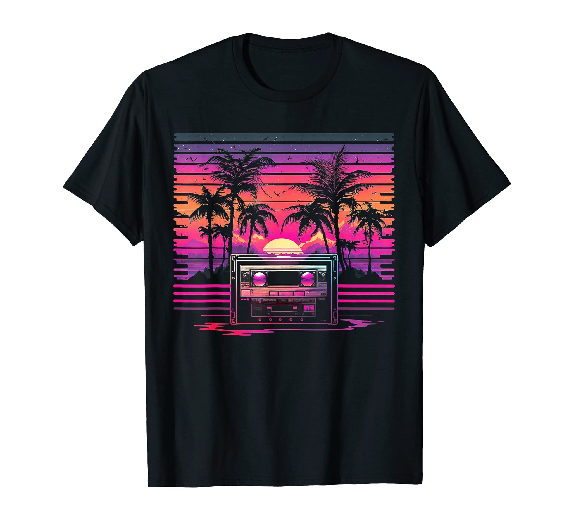 Cassette Tape Music Vaporwave T-Shirt - Casual Everyday Wear for Adults - T-Shirt, Sweatshirt, Hoodie