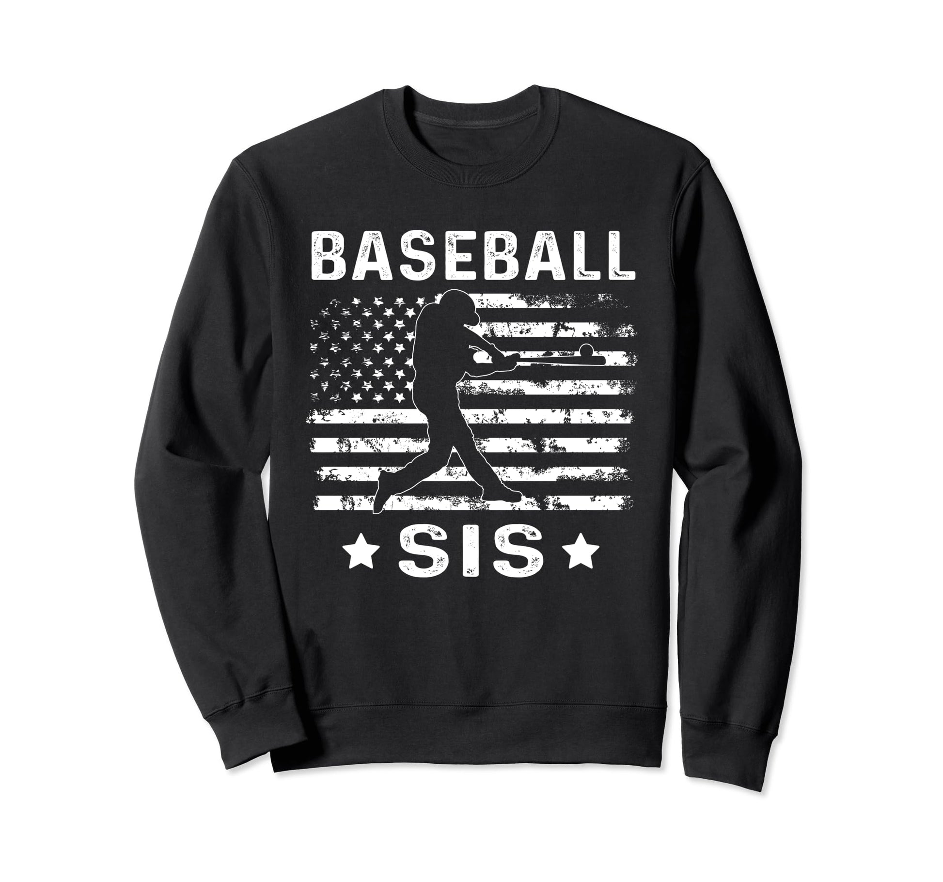 Baseball Sis Aunt Usa Flag 4Th Sweatshirt - Streetwear Style for Adults - T-Shirt, Sweatshirt, Hoodie