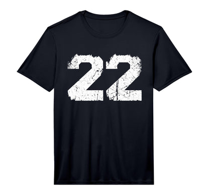 White Sports Team Number 22 T-Shirt - Novelty Apparel for Adults - T-Shirt, Sweatshirt, Hoodie