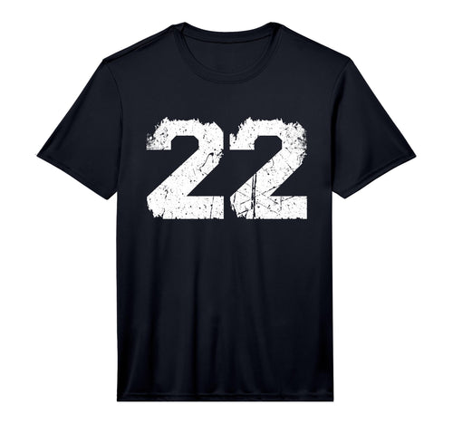 White Sports Team Number 22 T-Shirt - Novelty Apparel for Adults - T-Shirt, Sweatshirt, Hoodie