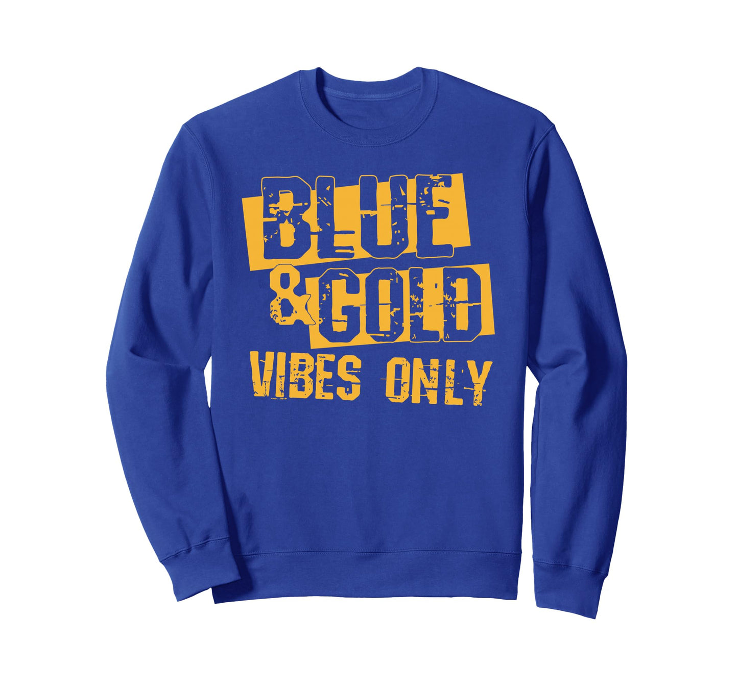 Blue And Gold Spirit Wear High School Sweatshirt - Minimalist Print Unisex - T-Shirt, Sweatshirt, Hoodie