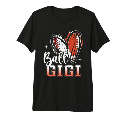 Ball Gigi Baseball Football Grandma T-Shirt - Unique Graphic Unisex - T-Shirt, Sweatshirt, Hoodie