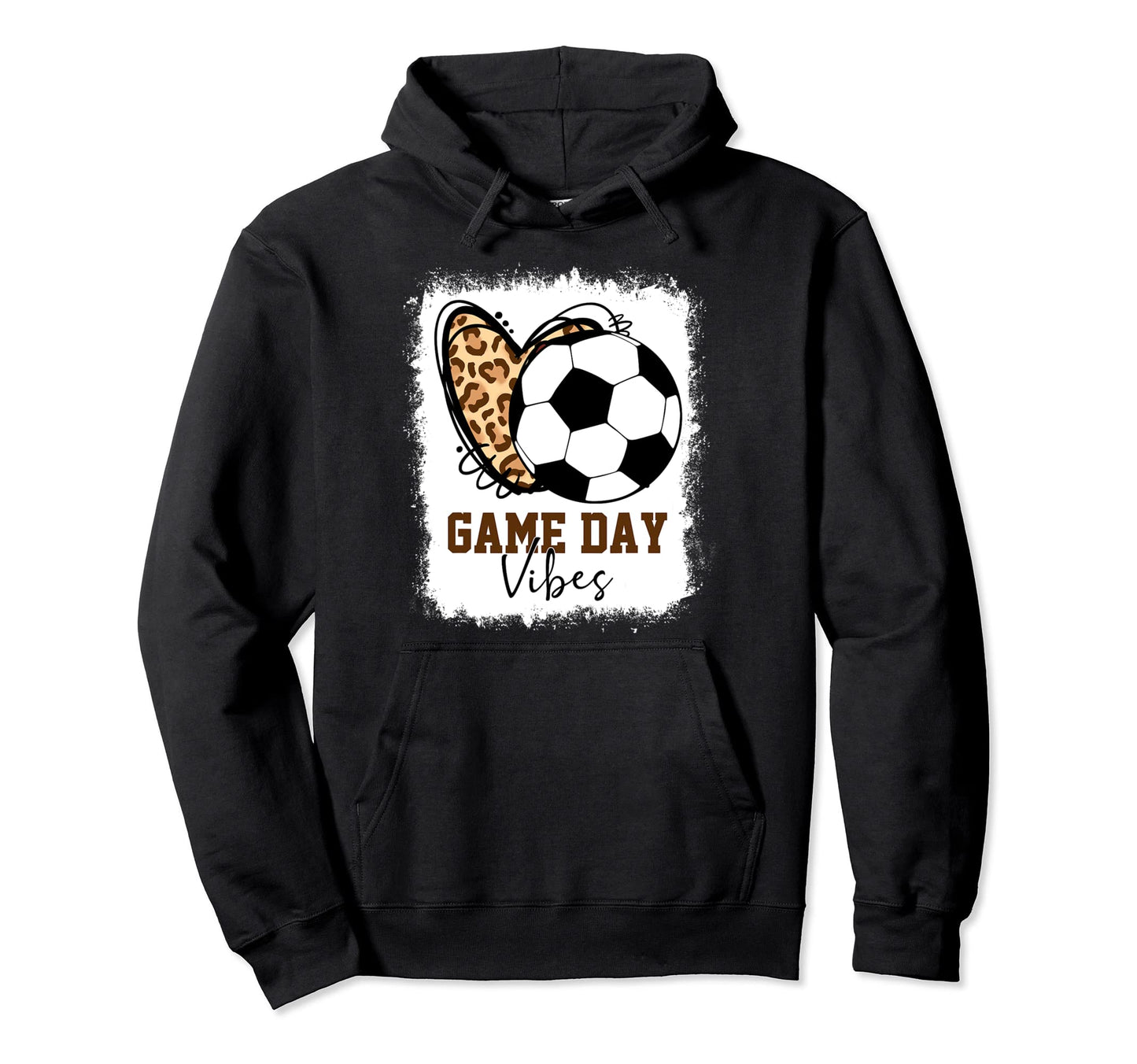 Bleached Soccer Game Day Vibes Soccer Hoodie - Aesthetic Graphic Men Women - T-Shirt, Sweatshirt, Hoodie