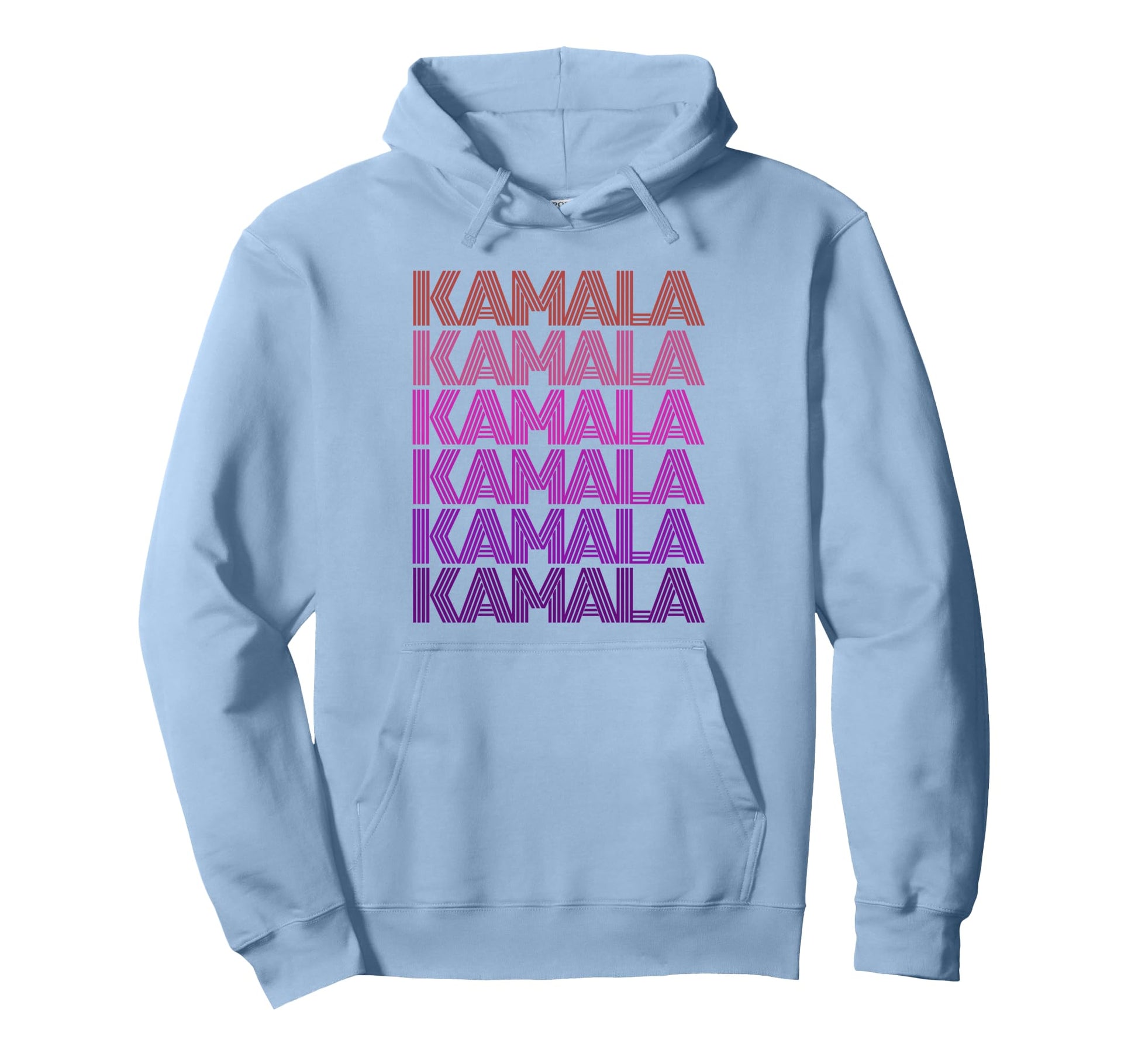Kamala First Name Personalized Groovy Hoodie - Minimalist Print for Adults - T-Shirt, Sweatshirt, Hoodie