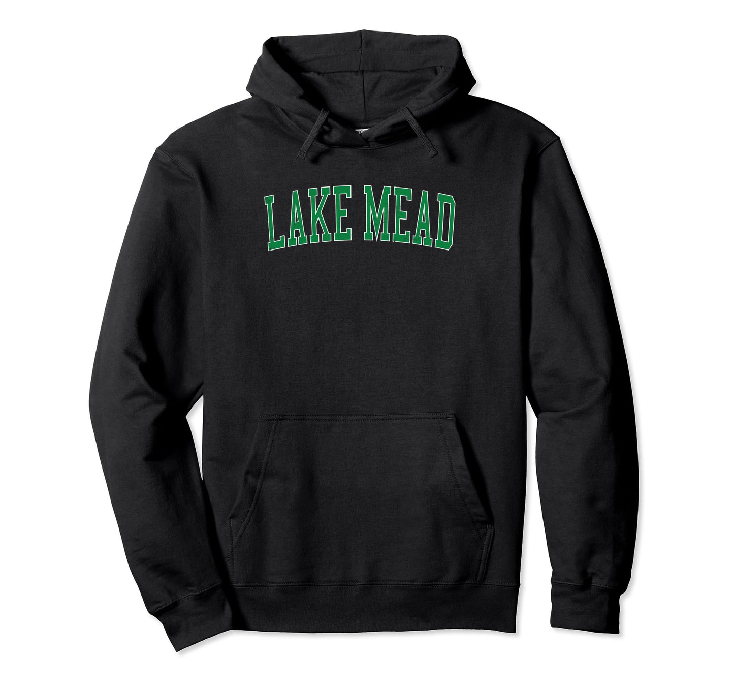 Lake Mead Distressed Green Varsity Hoodie - Casual Everyday Wear Unisex - T-Shirt, Sweatshirt, Hoodie