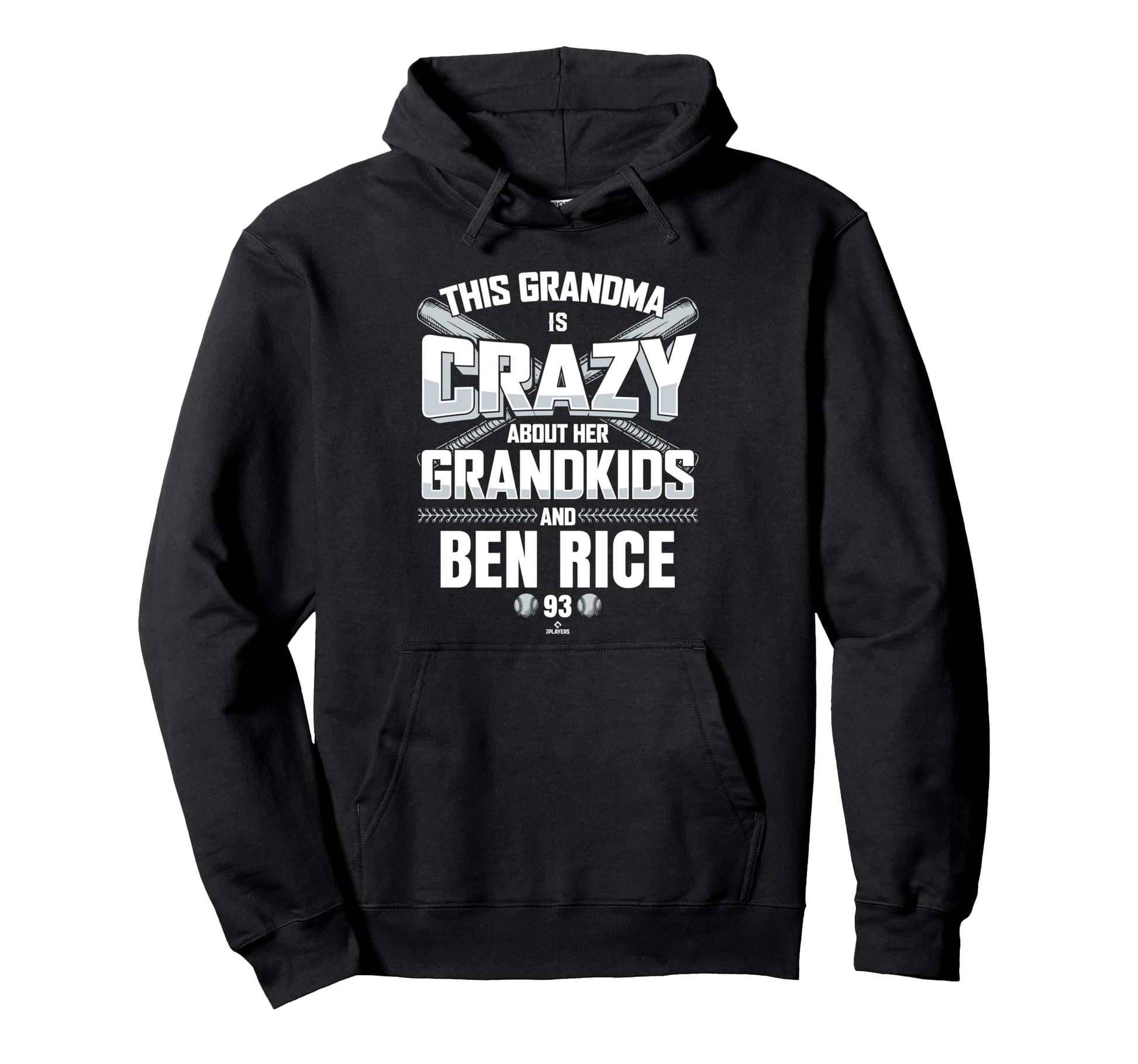 Grandma Crazy Ben Rice New York Baseball Hoodie - Trendy Graphic Unisex - T-Shirt, Sweatshirt, Hoodie