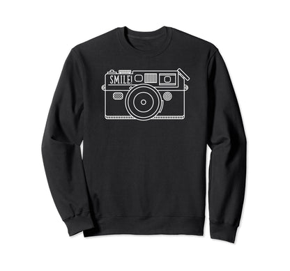 Camera Illustration Sweatshirt - Novelty Apparel Unisex - T-Shirt, Sweatshirt, Hoodie