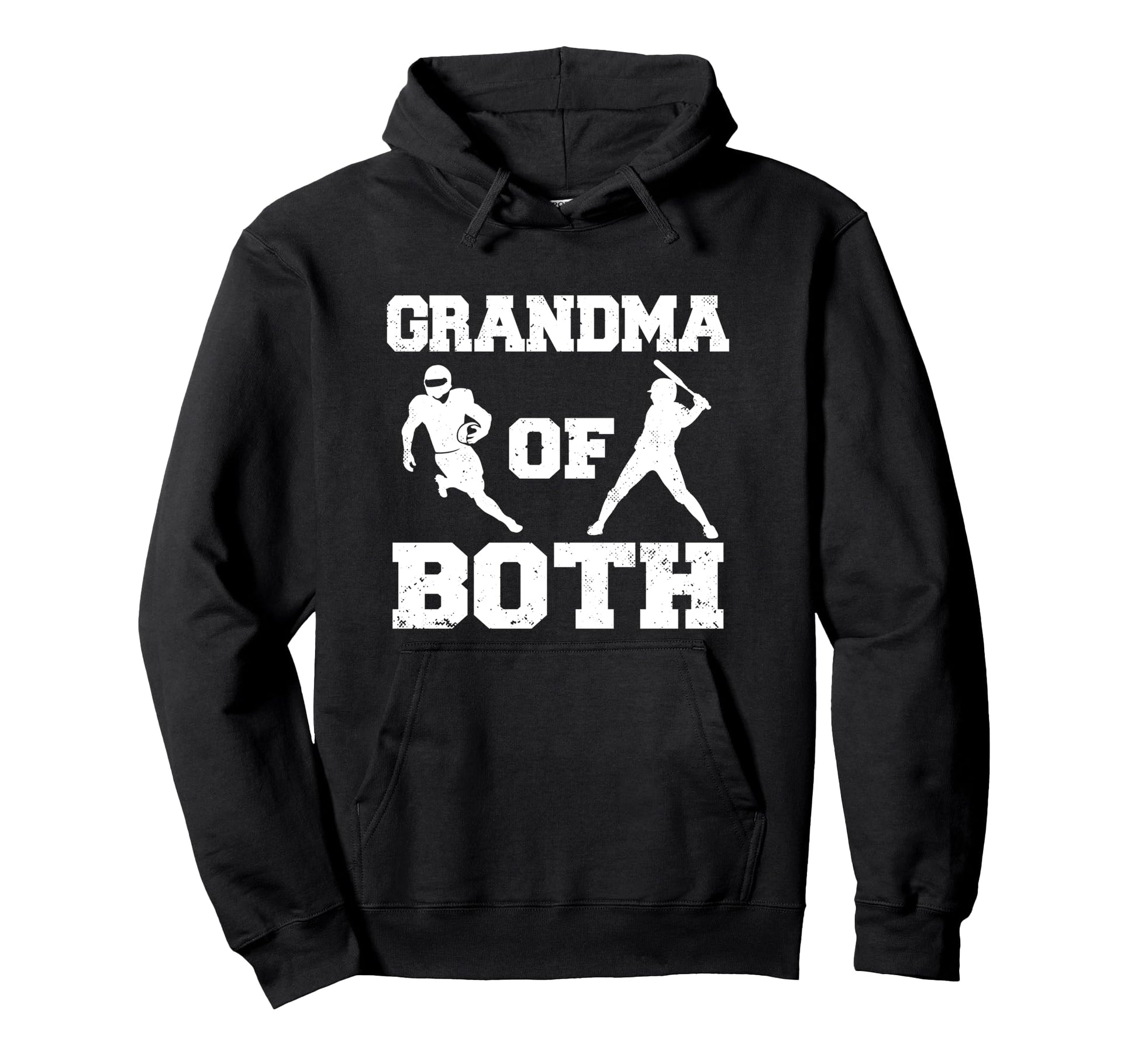 Grandma Both Funny Football Baseball Hoodie - Streetwear Style Unisex - T-Shirt, Sweatshirt, Hoodie